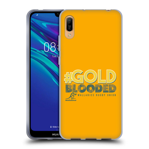 Australia National Rugby Union Team Wallabies Goldblooded Soft Gel Case for Huawei Y6 Pro (2019)