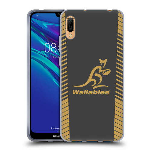 Australia National Rugby Union Team Wallabies Replica Grey Soft Gel Case for Huawei Y6 Pro (2019)