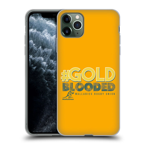 Australia National Rugby Union Team Wallabies Goldblooded Soft Gel Case for Apple iPhone 11 Pro Max