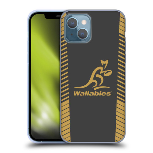 Australia National Rugby Union Team Wallabies Replica Grey Soft Gel Case for Apple iPhone 13