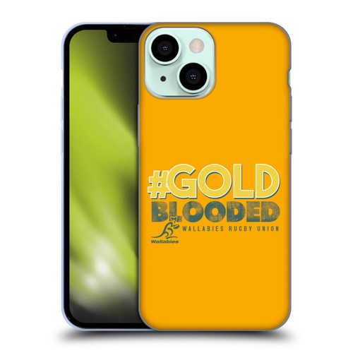 Australia National Rugby Union Team Wallabies Goldblooded Soft Gel Case for Apple iPhone 13 Mini