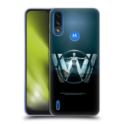 Westworld Key Art The Vitruvian Man Soft Gel Case for Motorola Moto E7 Power / Moto E7i Power