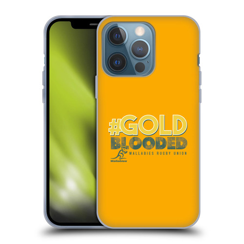 Australia National Rugby Union Team Wallabies Goldblooded Soft Gel Case for Apple iPhone 13 Pro