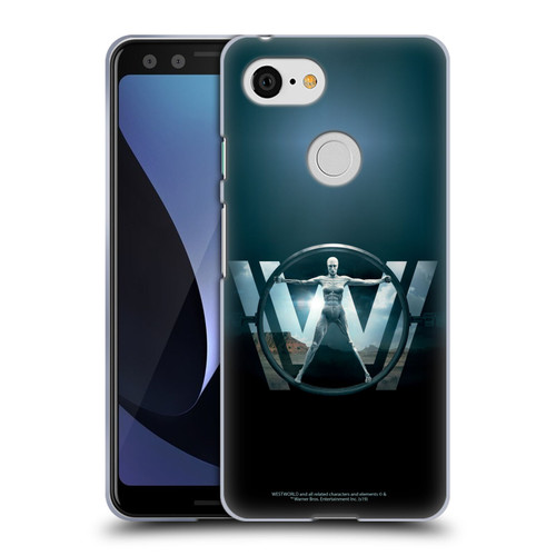 Westworld Key Art The Vitruvian Man Soft Gel Case for Google Pixel 3