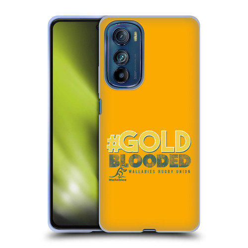 Australia National Rugby Union Team Wallabies Goldblooded Soft Gel Case for Motorola Edge 30