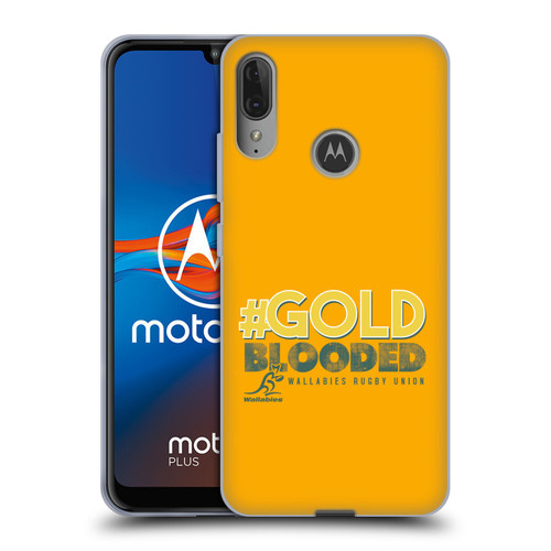 Australia National Rugby Union Team Wallabies Goldblooded Soft Gel Case for Motorola Moto E6 Plus