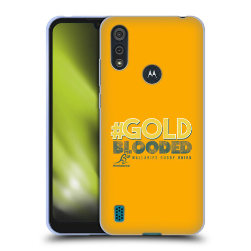 Australia National Rugby Union Team Wallabies Goldblooded Soft Gel Case for Motorola Moto E6s (2020)