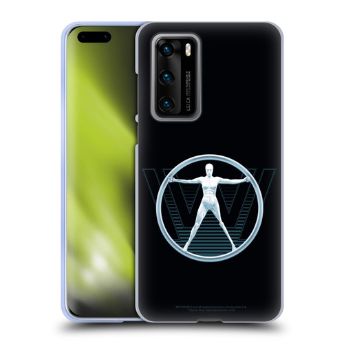 Westworld Logos The Vitruvian Man Soft Gel Case for Huawei P40 5G