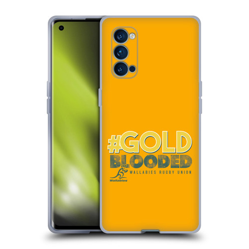 Australia National Rugby Union Team Wallabies Goldblooded Soft Gel Case for OPPO Reno 4 Pro 5G