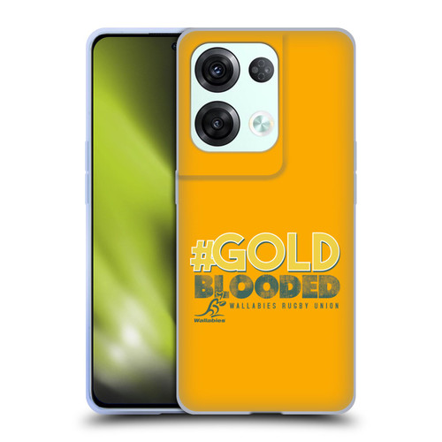 Australia National Rugby Union Team Wallabies Goldblooded Soft Gel Case for OPPO Reno8 Pro