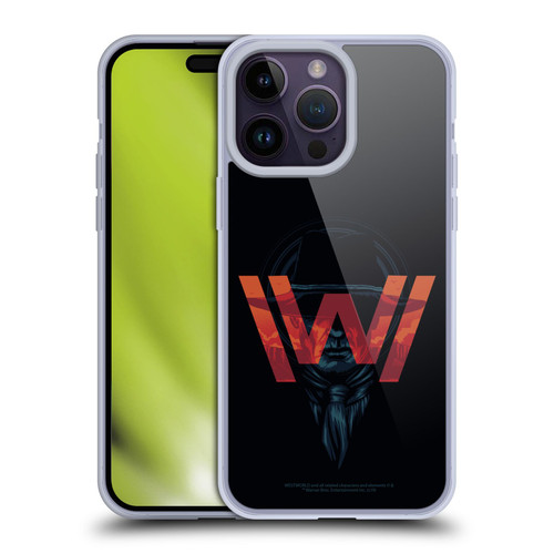 Westworld Logos Man In Black Soft Gel Case for Apple iPhone 14 Pro Max