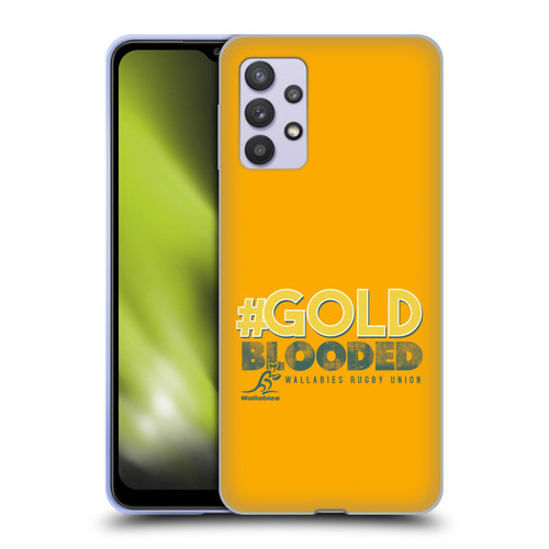 Australia National Rugby Union Team Wallabies Goldblooded Soft Gel Case for Samsung Galaxy A32 5G / M32 5G (2021)