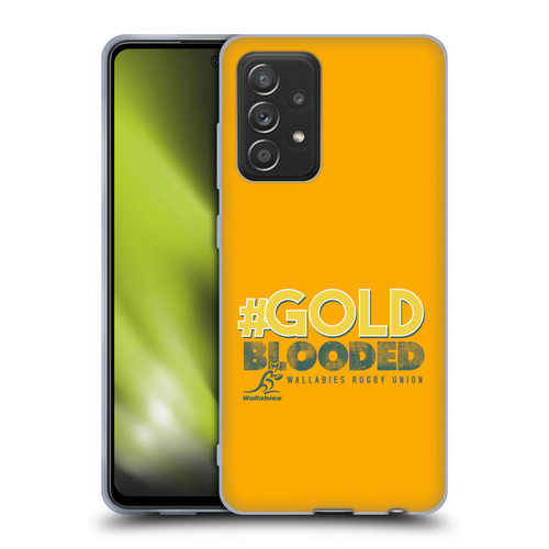 Australia National Rugby Union Team Wallabies Goldblooded Soft Gel Case for Samsung Galaxy A52 / A52s / 5G (2021)