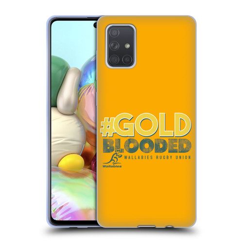 Australia National Rugby Union Team Wallabies Goldblooded Soft Gel Case for Samsung Galaxy A71 (2019)