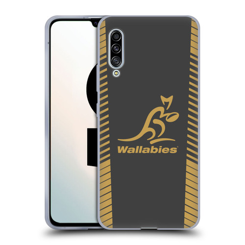 Australia National Rugby Union Team Wallabies Replica Grey Soft Gel Case for Samsung Galaxy A90 5G (2019)