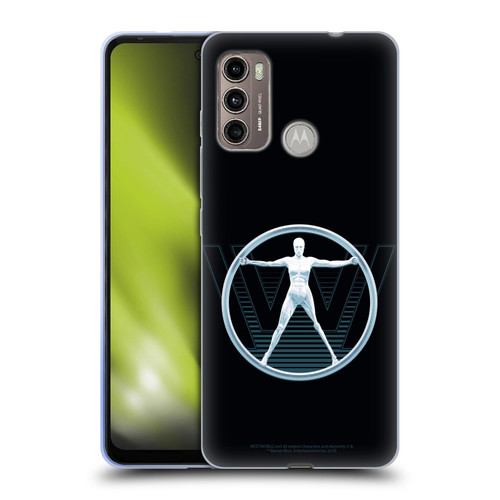 Westworld Logos The Vitruvian Man Soft Gel Case for Motorola Moto G60 / Moto G40 Fusion