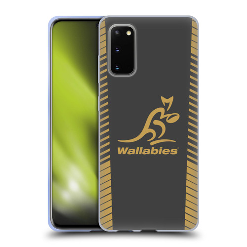 Australia National Rugby Union Team Wallabies Replica Grey Soft Gel Case for Samsung Galaxy S20 / S20 5G