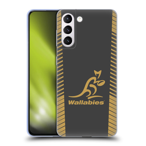 Australia National Rugby Union Team Wallabies Replica Grey Soft Gel Case for Samsung Galaxy S21+ 5G
