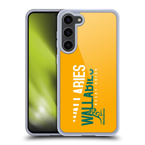 Australia National Rugby Union Team Wallabies Linebreak Yellow Soft Gel Case for Samsung Galaxy S23+ 5G