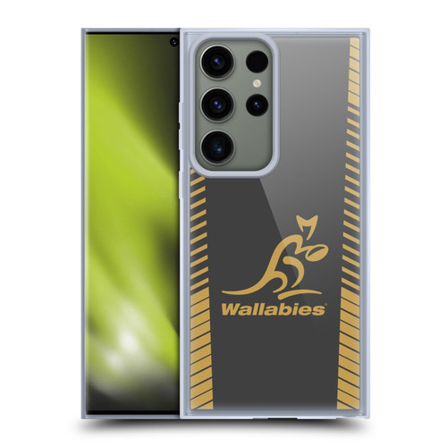 Australia National Rugby Union Team Wallabies Replica Grey Soft Gel Case for Samsung Galaxy S23 Ultra 5G