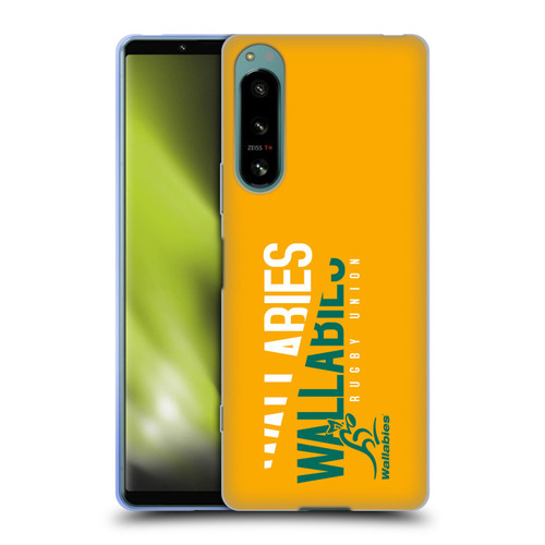 Australia National Rugby Union Team Wallabies Linebreak Yellow Soft Gel Case for Sony Xperia 5 IV