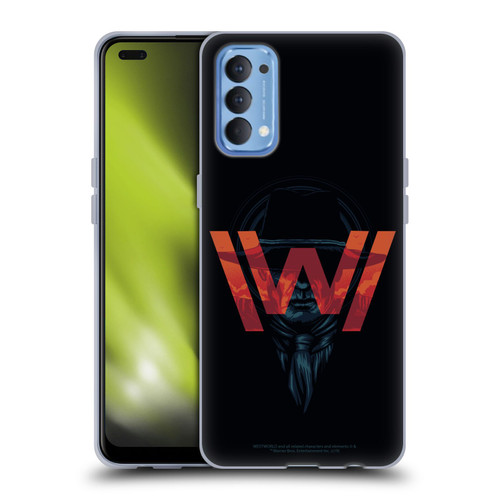 Westworld Logos Man In Black Soft Gel Case for OPPO Reno 4 5G