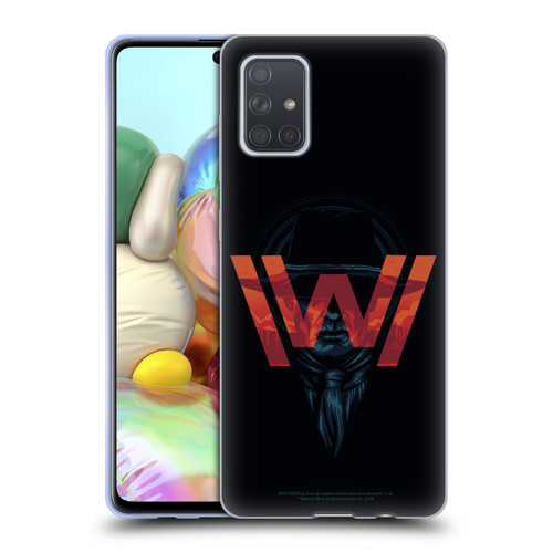 Westworld Logos Man In Black Soft Gel Case for Samsung Galaxy A71 (2019)