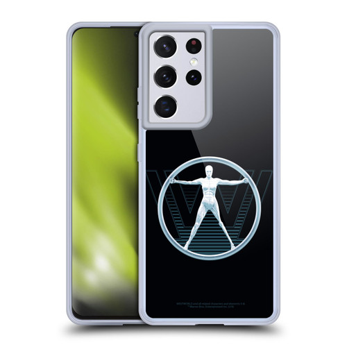 Westworld Logos The Vitruvian Man Soft Gel Case for Samsung Galaxy S21 Ultra 5G