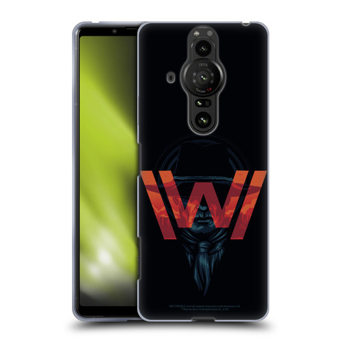Westworld Logos Man In Black Soft Gel Case for Sony Xperia Pro-I