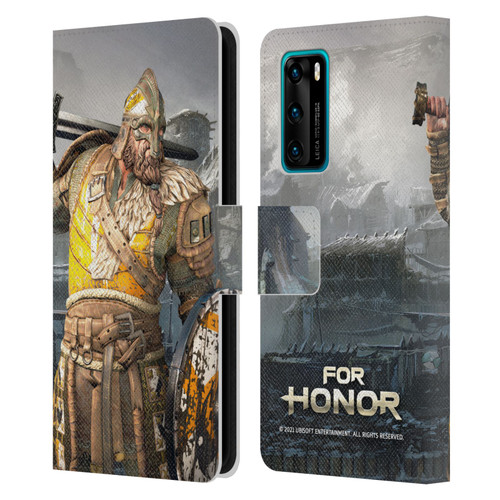 For Honor Characters Warlord Leather Book Wallet Case Cover For Huawei P40 5G