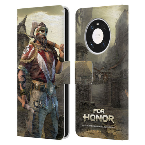 For Honor Characters Berserker Leather Book Wallet Case Cover For Huawei Mate 40 Pro 5G