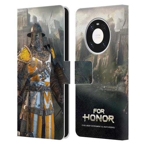 For Honor Characters Conqueror Leather Book Wallet Case Cover For Huawei Mate 40 Pro 5G