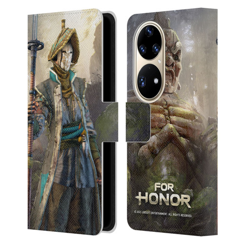 For Honor Characters Nobushi Leather Book Wallet Case Cover For Huawei P50 Pro