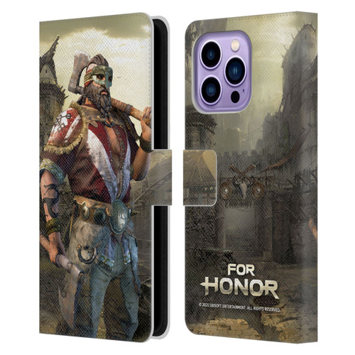 For Honor Characters Berserker Leather Book Wallet Case Cover For Apple iPhone 14 Pro Max