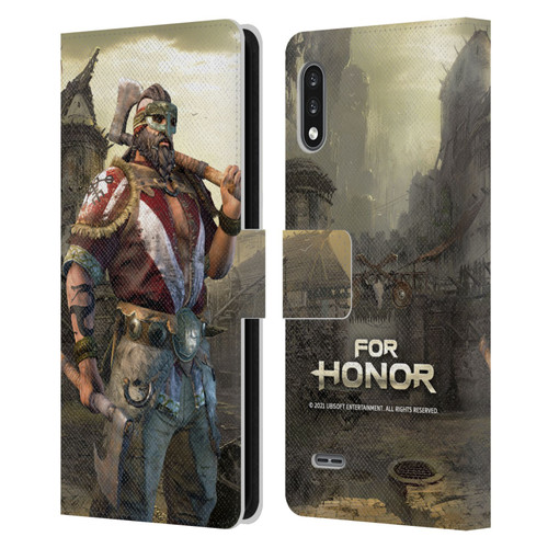 For Honor Characters Berserker Leather Book Wallet Case Cover For LG K22