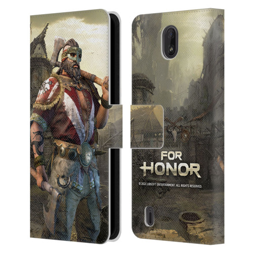 For Honor Characters Berserker Leather Book Wallet Case Cover For Nokia C01 Plus/C1 2nd Edition