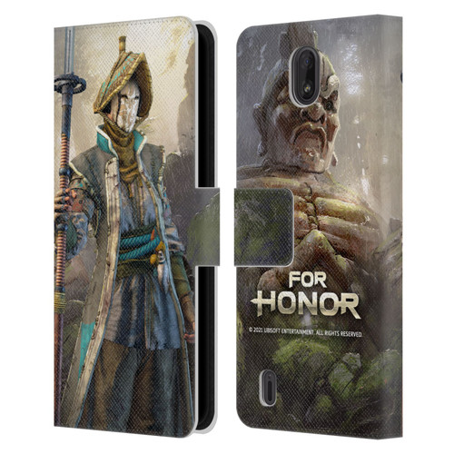 For Honor Characters Nobushi Leather Book Wallet Case Cover For Nokia C01 Plus/C1 2nd Edition