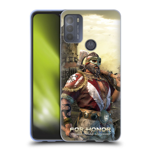 For Honor Characters Berserker Soft Gel Case for Motorola Moto G50