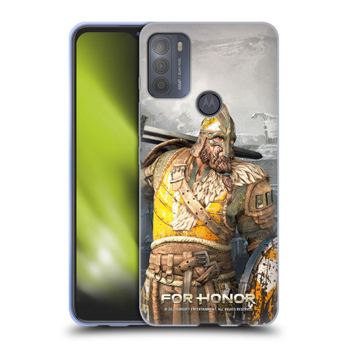 For Honor Characters Warlord Soft Gel Case for Motorola Moto G50