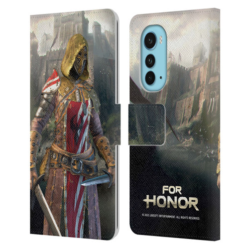 For Honor Characters Peacekeeper Leather Book Wallet Case Cover For Motorola Edge (2022)