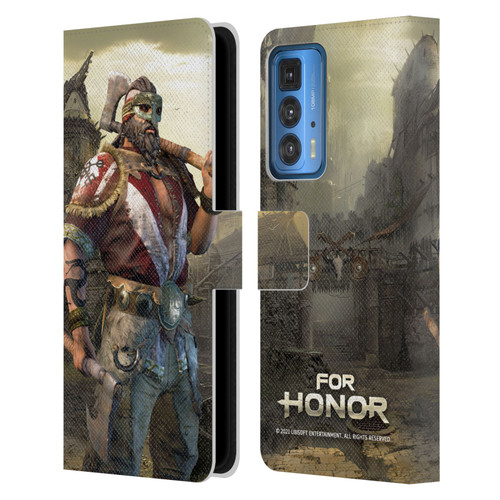 For Honor Characters Berserker Leather Book Wallet Case Cover For Motorola Edge 20 Pro