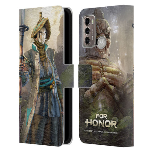 For Honor Characters Nobushi Leather Book Wallet Case Cover For Motorola Moto G60 / Moto G40 Fusion