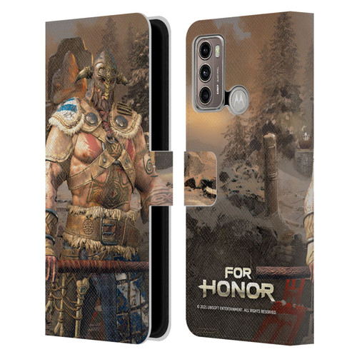 For Honor Characters Raider Leather Book Wallet Case Cover For Motorola Moto G60 / Moto G40 Fusion