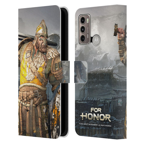 For Honor Characters Warlord Leather Book Wallet Case Cover For Motorola Moto G60 / Moto G40 Fusion