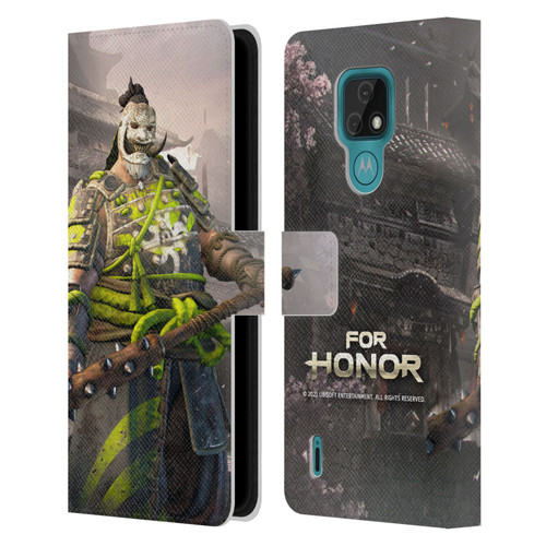 For Honor Characters Shugoki Leather Book Wallet Case Cover For Motorola Moto E7