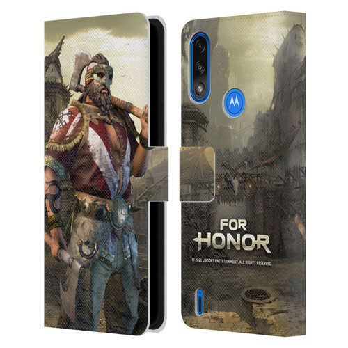 For Honor Characters Berserker Leather Book Wallet Case Cover For Motorola Moto E7 Power / Moto E7i Power