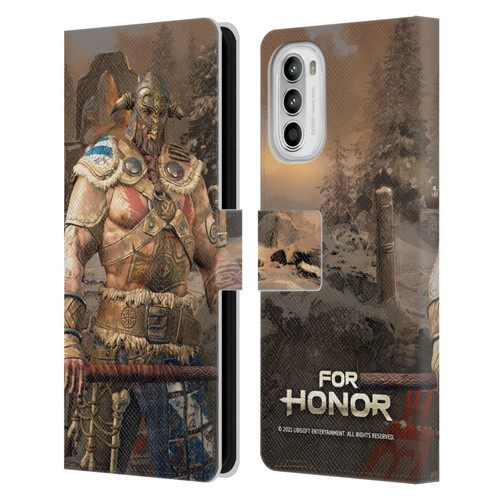 For Honor Characters Raider Leather Book Wallet Case Cover For Motorola Moto G52
