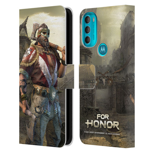 For Honor Characters Berserker Leather Book Wallet Case Cover For Motorola Moto G71 5G