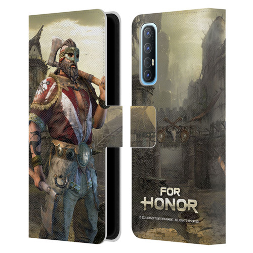 For Honor Characters Berserker Leather Book Wallet Case Cover For OPPO Find X2 Neo 5G