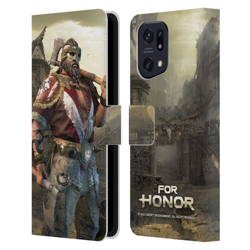 For Honor Characters Berserker Leather Book Wallet Case Cover For OPPO Find X5